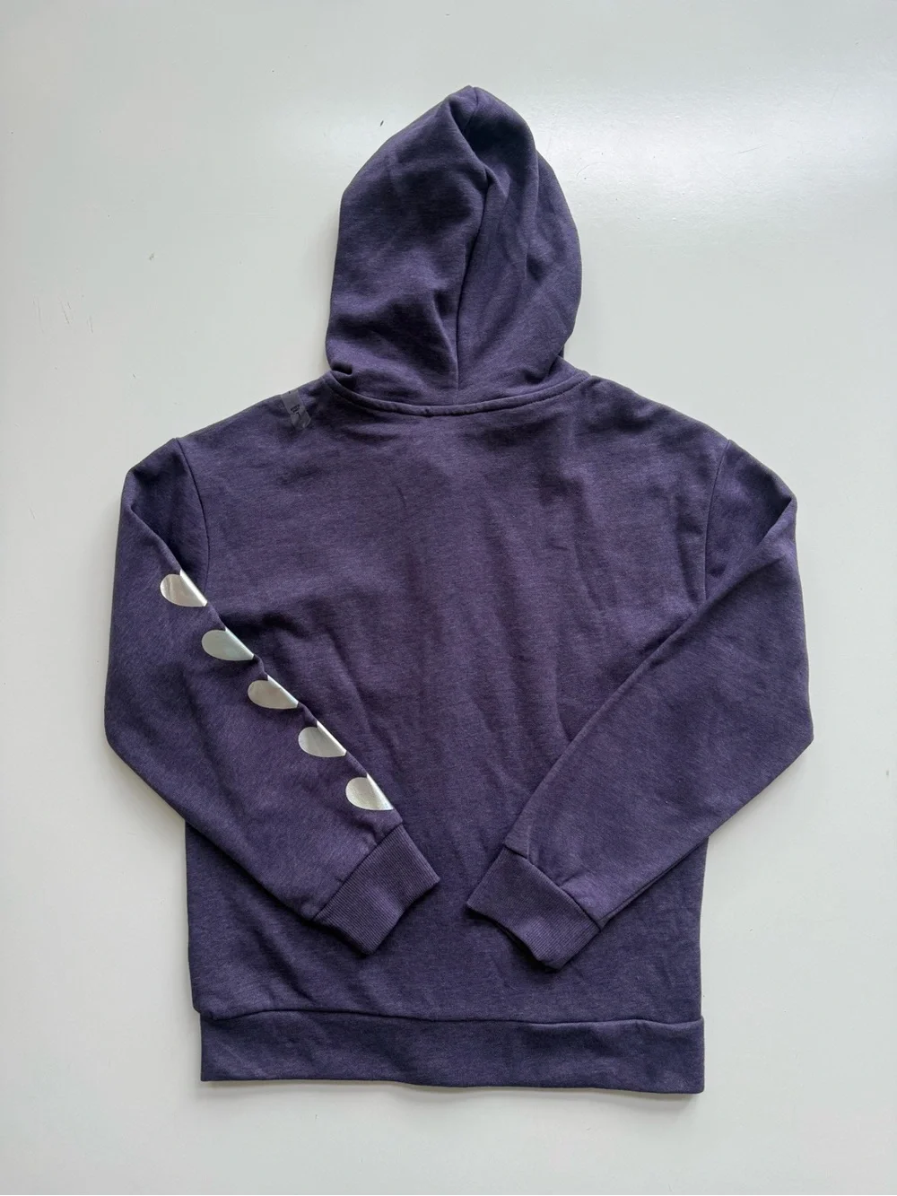 NWT The Children’s Place Heart Hoodie Purple and Silver Size 10/12